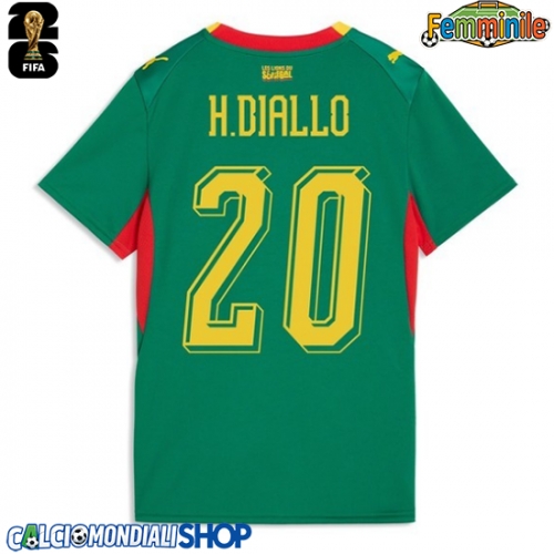 Maglie da calcio Senegal Habib Diallo #20 Seconda Maglia Femminile Mondiali 2026  Manica Corta
